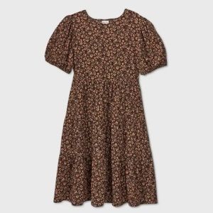 Ava & Viv Floral Midi Dress with Pockets